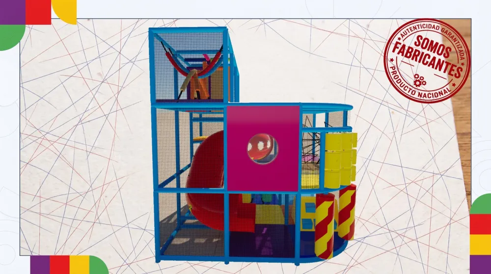 Render 3D de juegos infantiles Play Idea